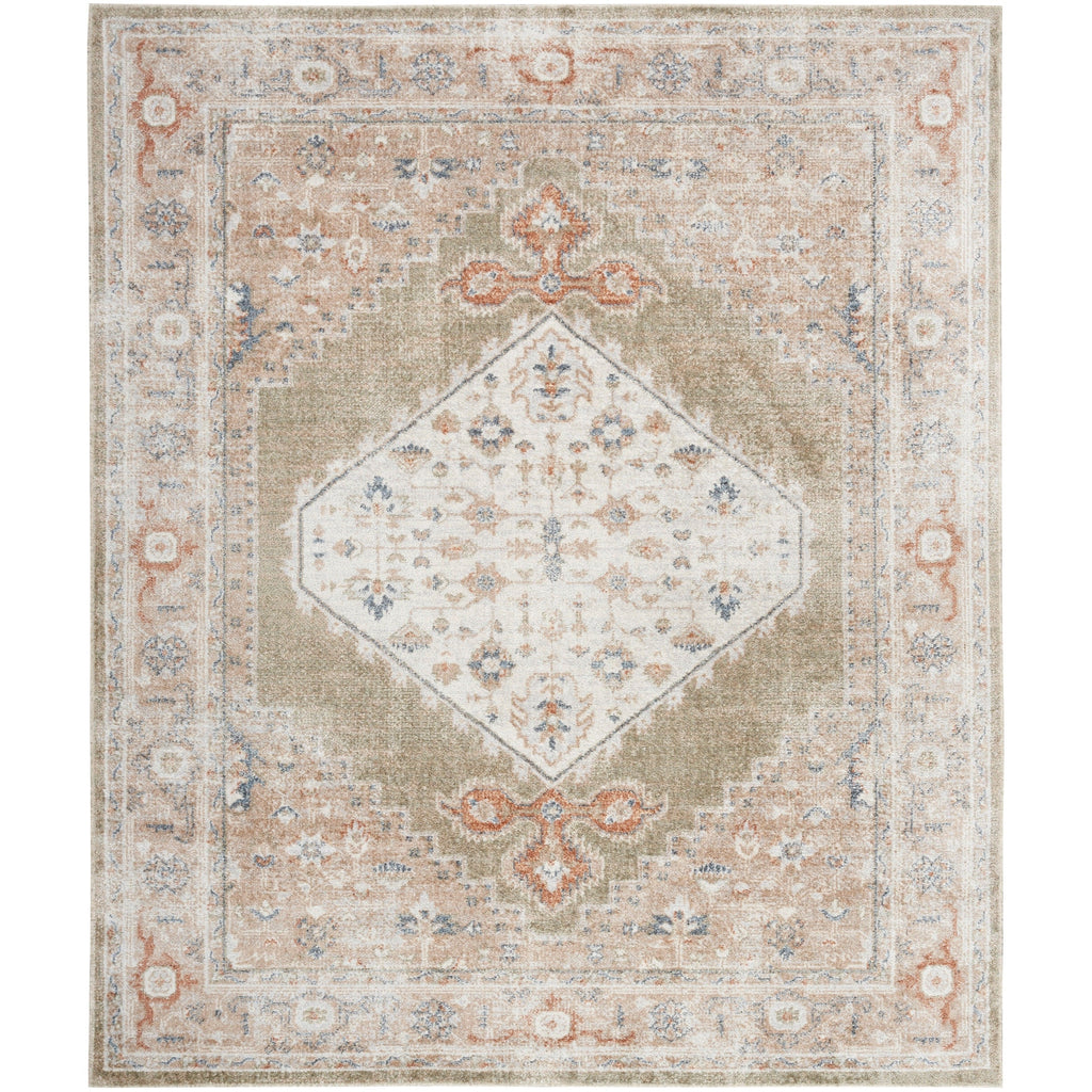 Nourison Abby Machine Washable Indoor only Persian Distressed Area Rug