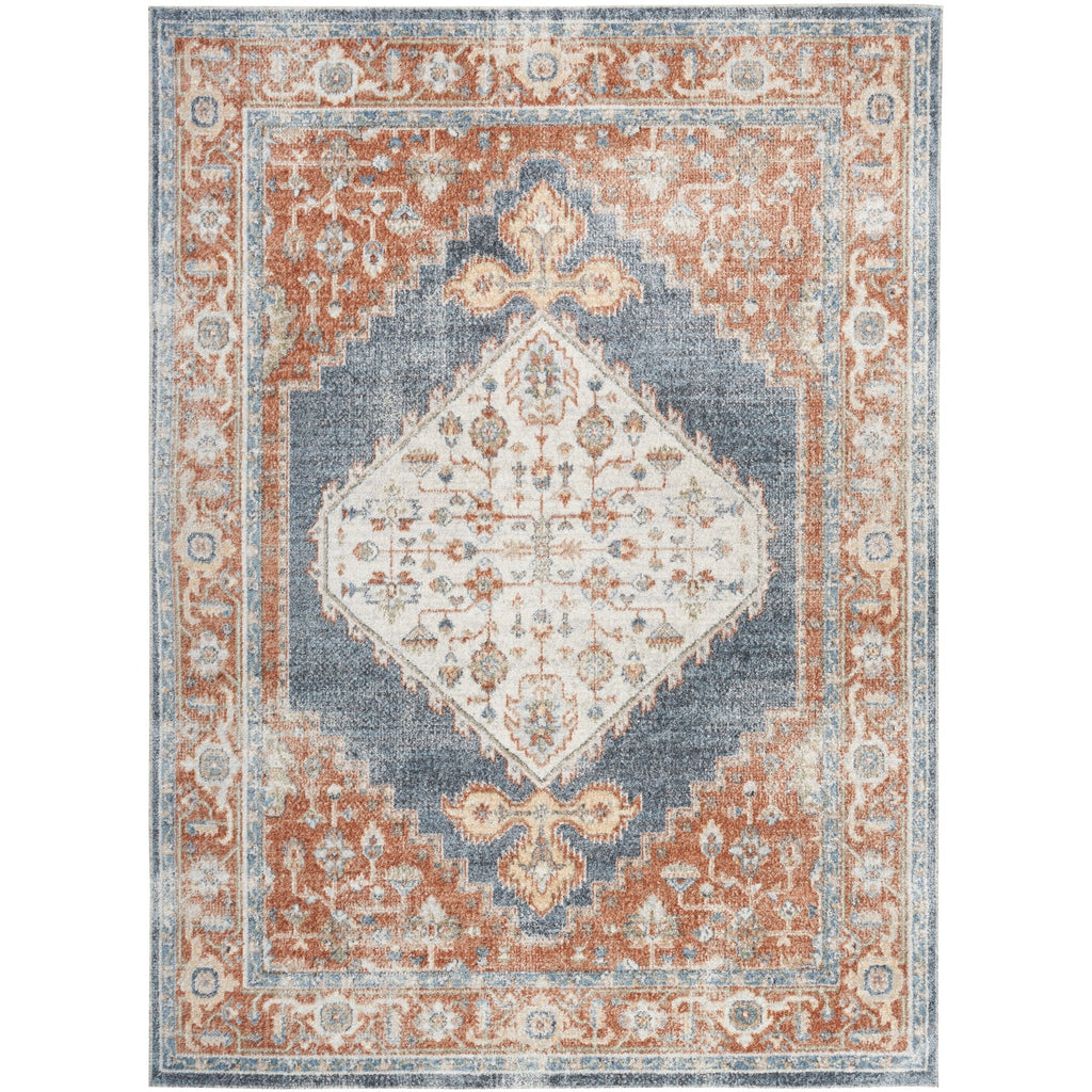 Nourison Abby Machine Washable Indoor only Persian Distressed Area Rug