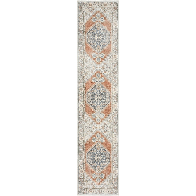Nourison Abby Machine Washable Indoor only Persian Distressed Area Rug