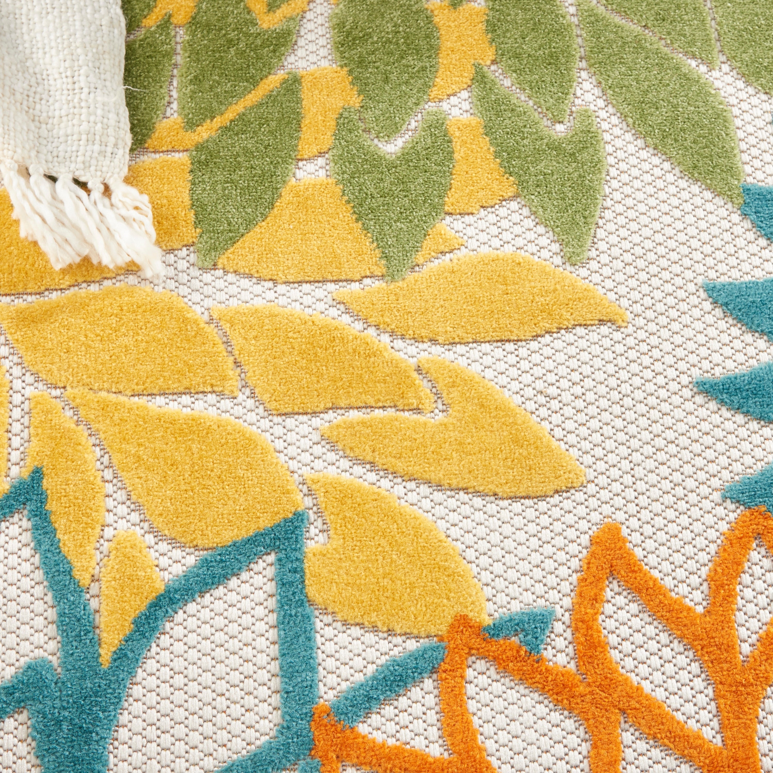 Nourison Alice Indoor/Outdoor Blue Floral Area Rug