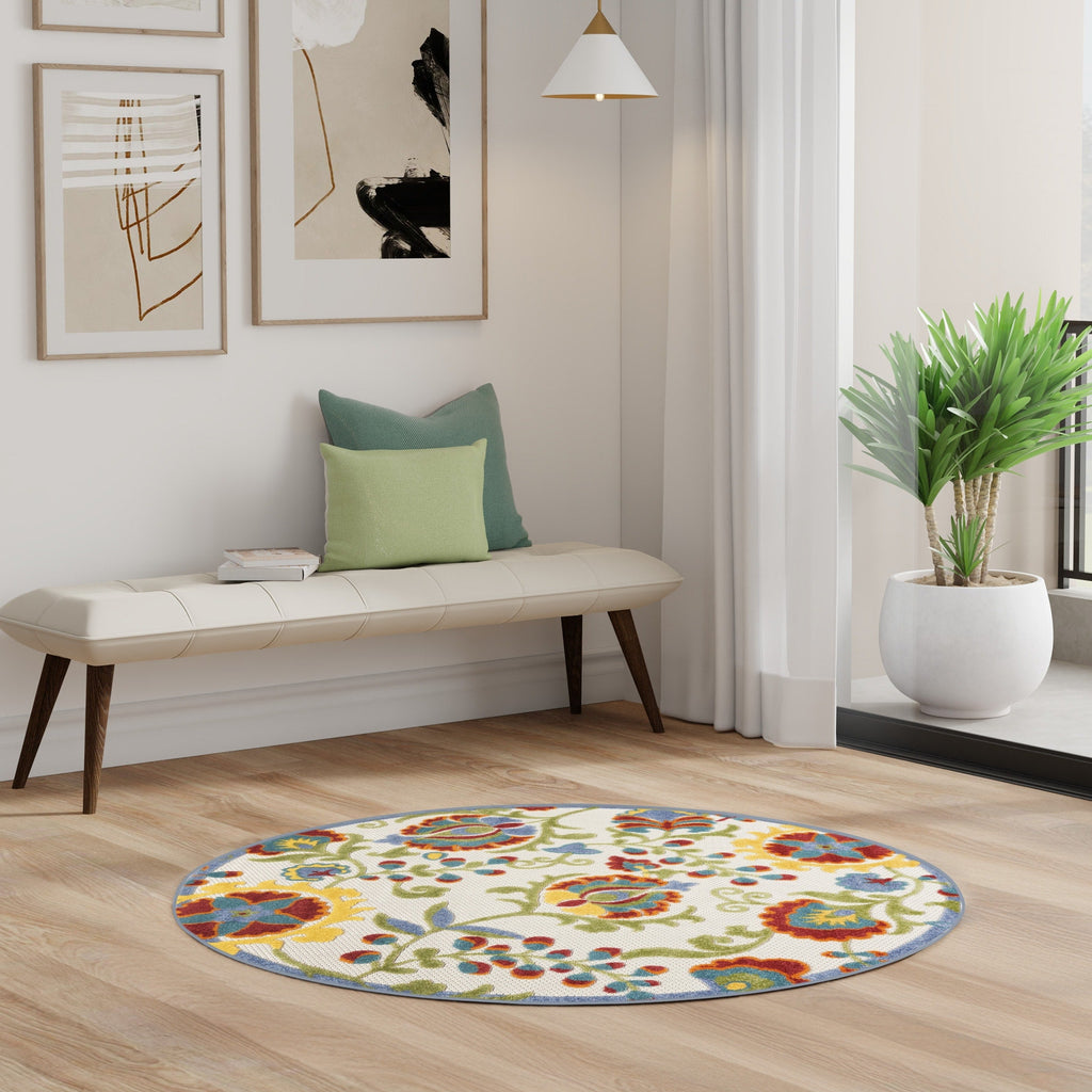 Nourison Alice Indoor/Outdoor Floral Area Rug