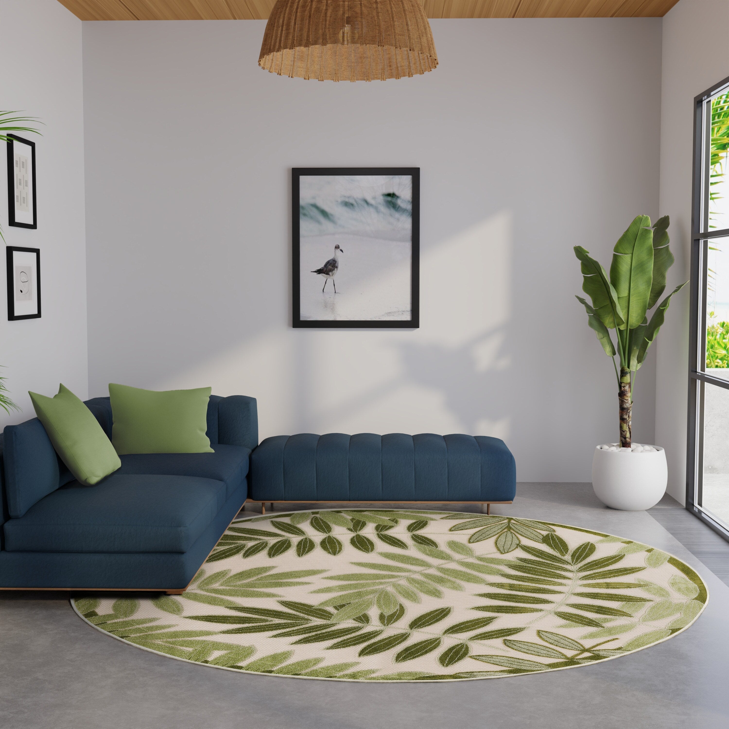 Nourison Alice Indoor/Outdoor Floral Area Rug