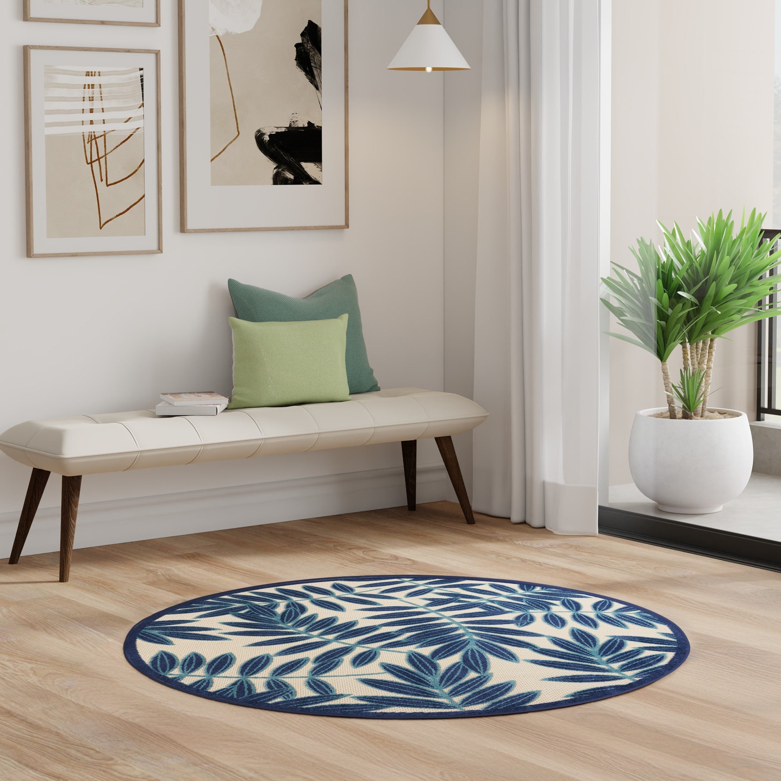 Nourison Alice Indoor/Outdoor Floral Area Rug