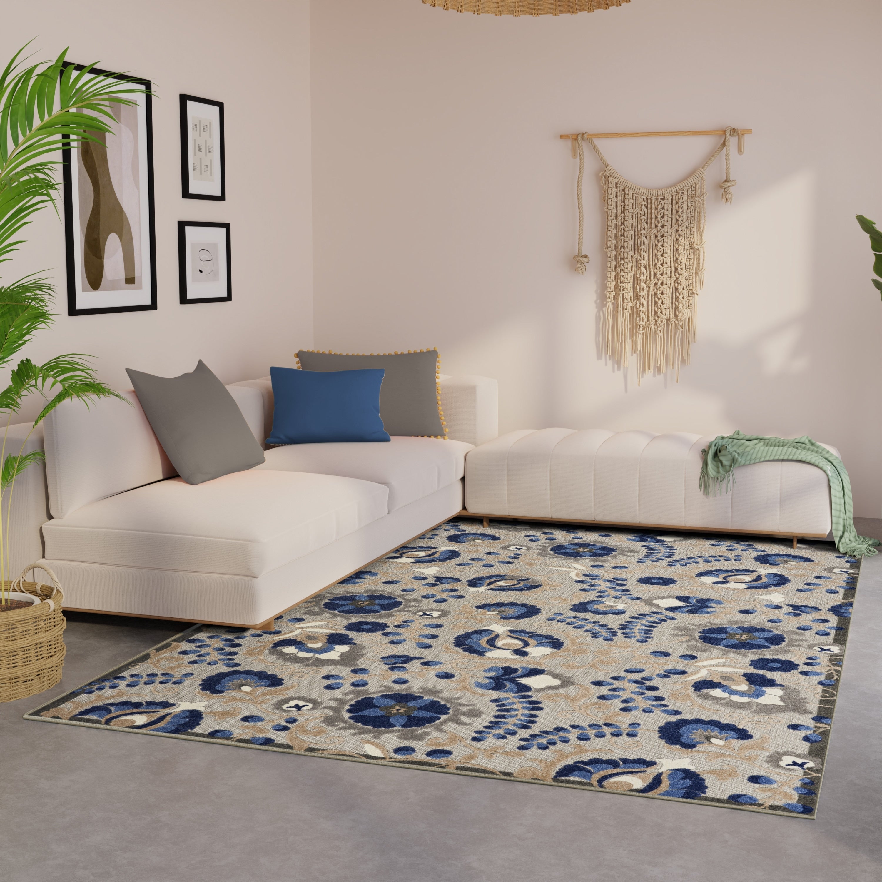 Nourison Alice Indoor/Outdoor Floral Area Rug