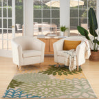 Nourison Aloha Floral Modern, Indoor/Outdoor Area Rug