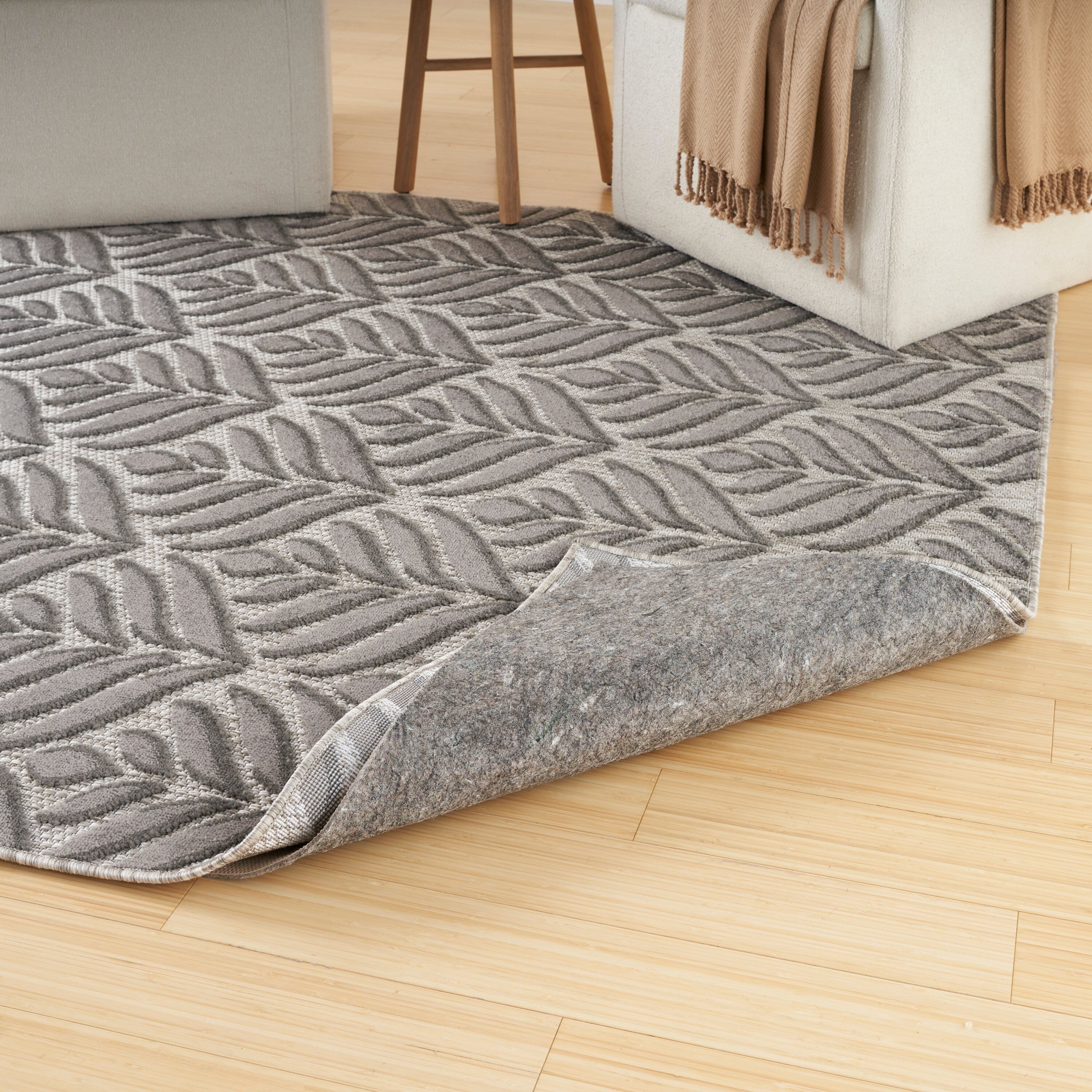 Nourison Anchor Indoor/Outdoor Rug Pad - Tan