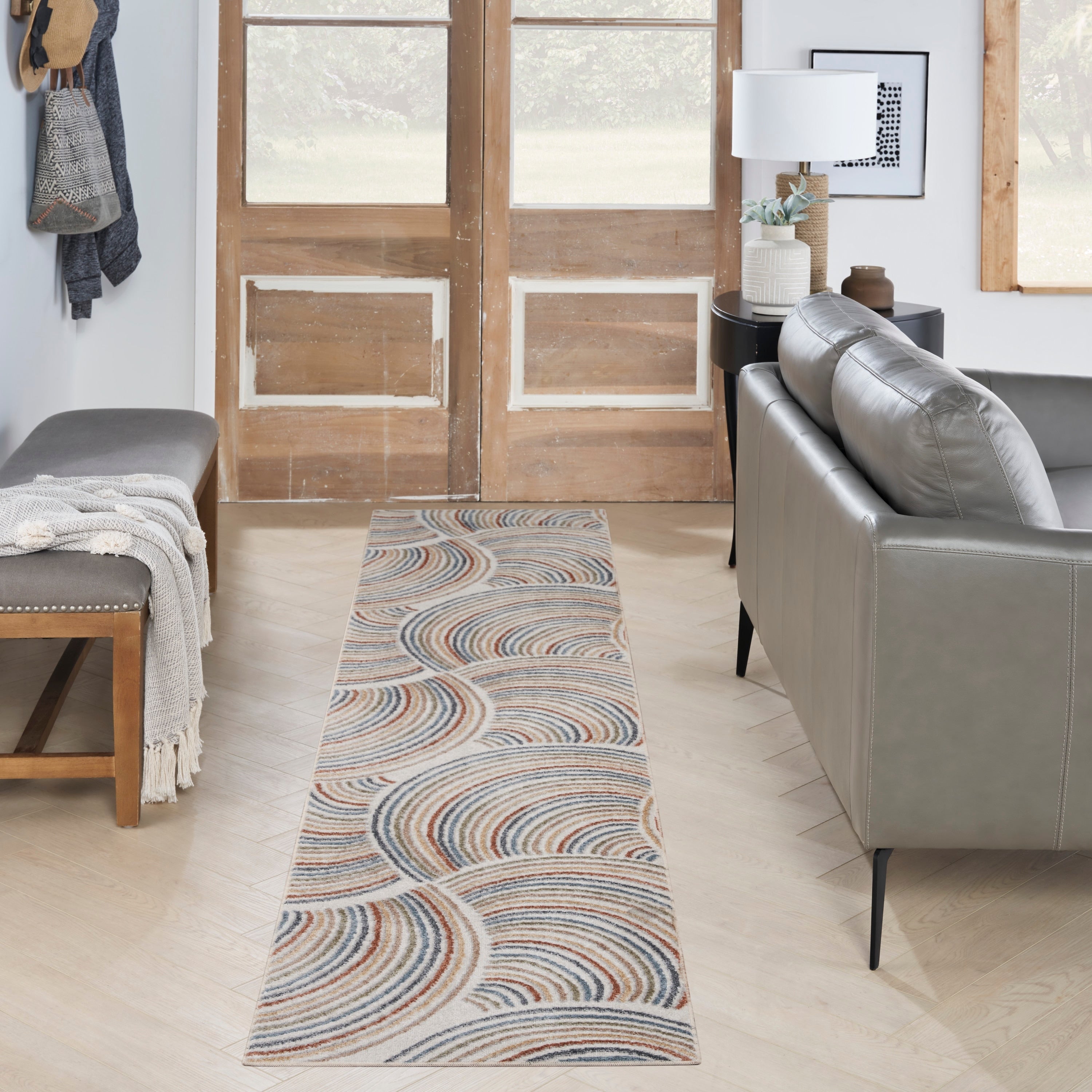Nourison Astra Machine Washable All-over Design Area Rug