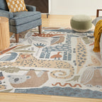 Nourison Astra Machine Washable Animal Print Area Rug