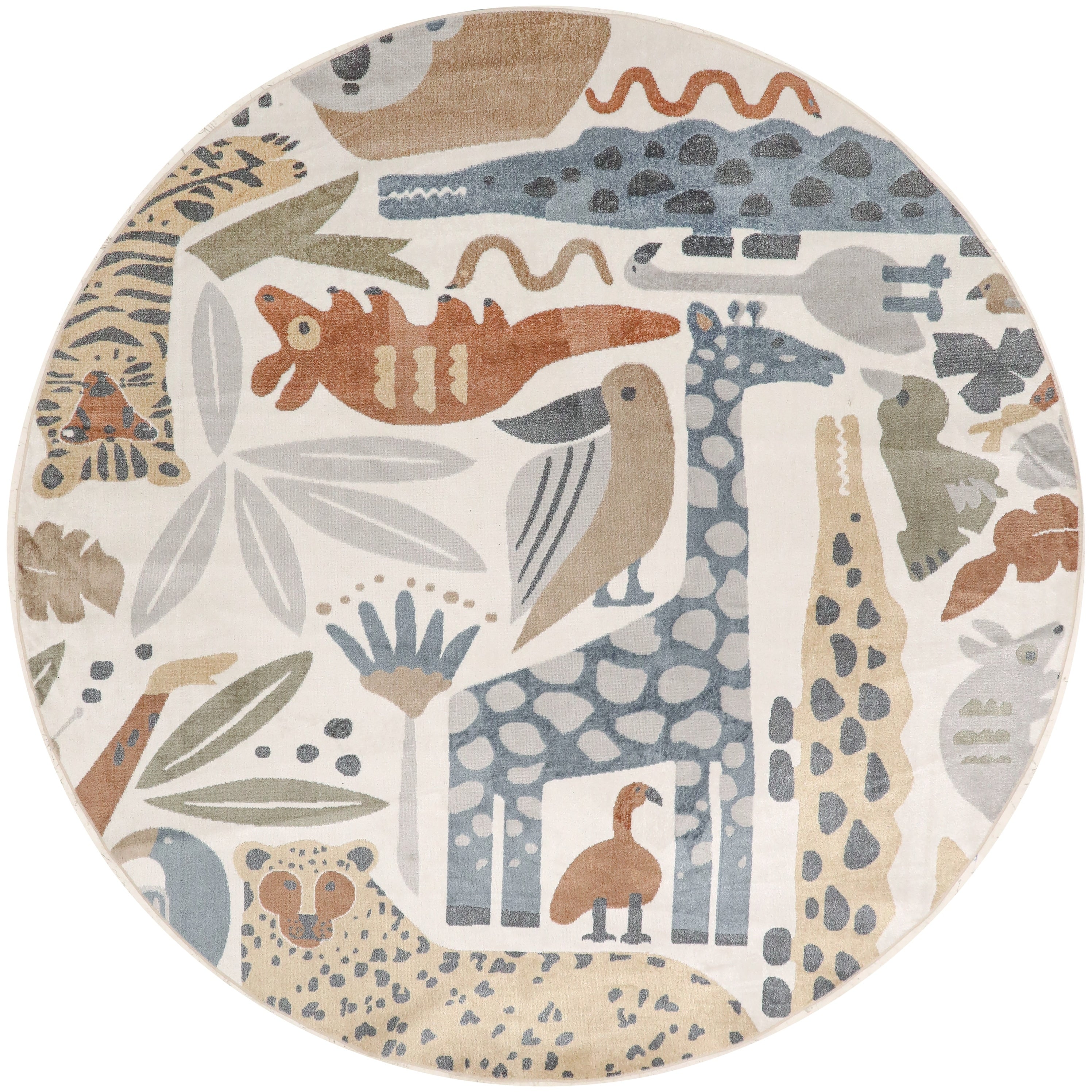 Nourison Astra Machine Washable Animal Print Area Rug