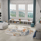 Nourison Astra Machine Washable Animal Print Area Rug