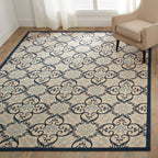 Nourison Caribbean Floral Geometric Indoor/Outdoor Area Rug
