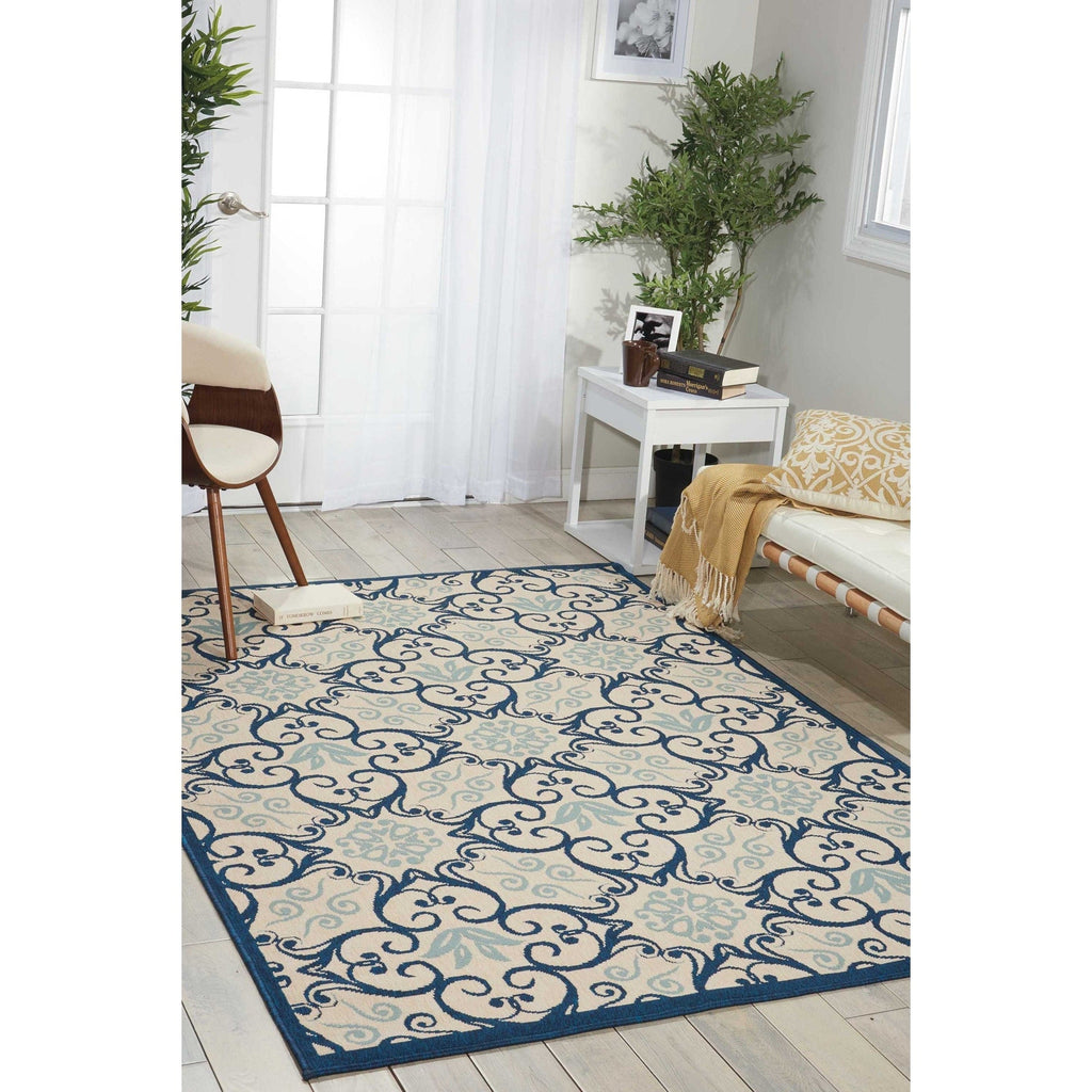 Nourison Caribbean Floral Geometric Indoor/Outdoor Area Rug