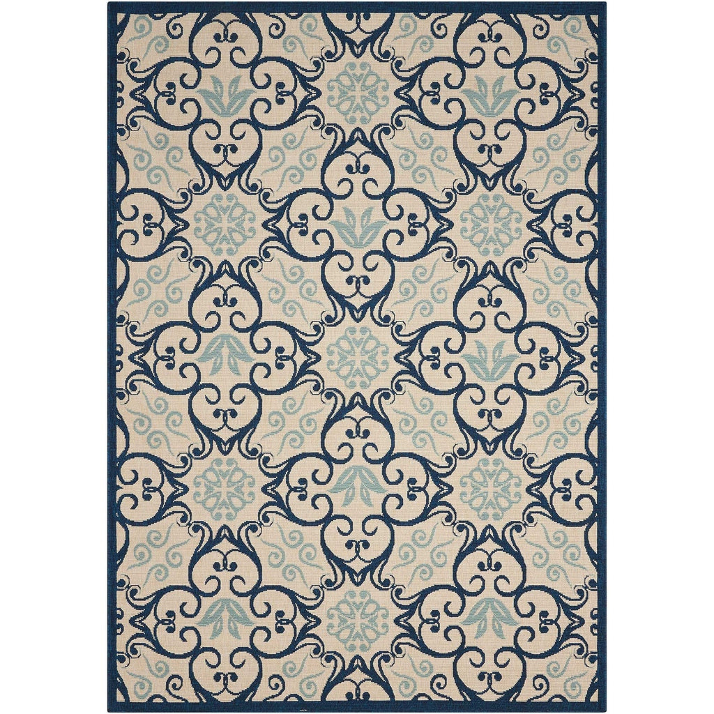 Nourison Caribbean Floral Geometric Indoor/Outdoor Area Rug