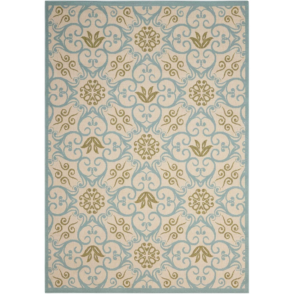 Nourison Caribbean Floral Geometric Indoor/Outdoor Area Rug