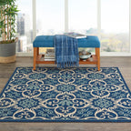Nourison Caribbean Floral Geometric Indoor/Outdoor Area Rug