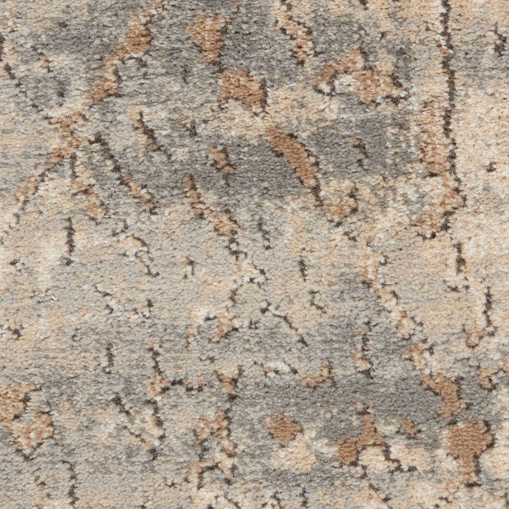 Nourison Concerto Distressed Abstract Beige Grey Area Rug