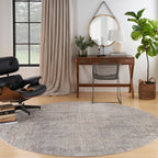 Nourison Concerto Distressed Abstract Beige Grey Area Rug