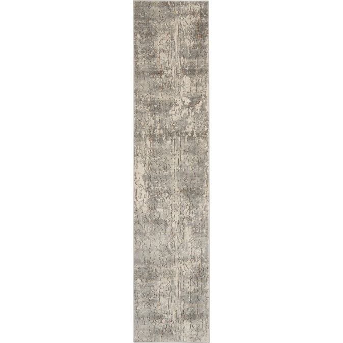 Nourison Concerto Distressed Abstract Beige Grey Area Rug