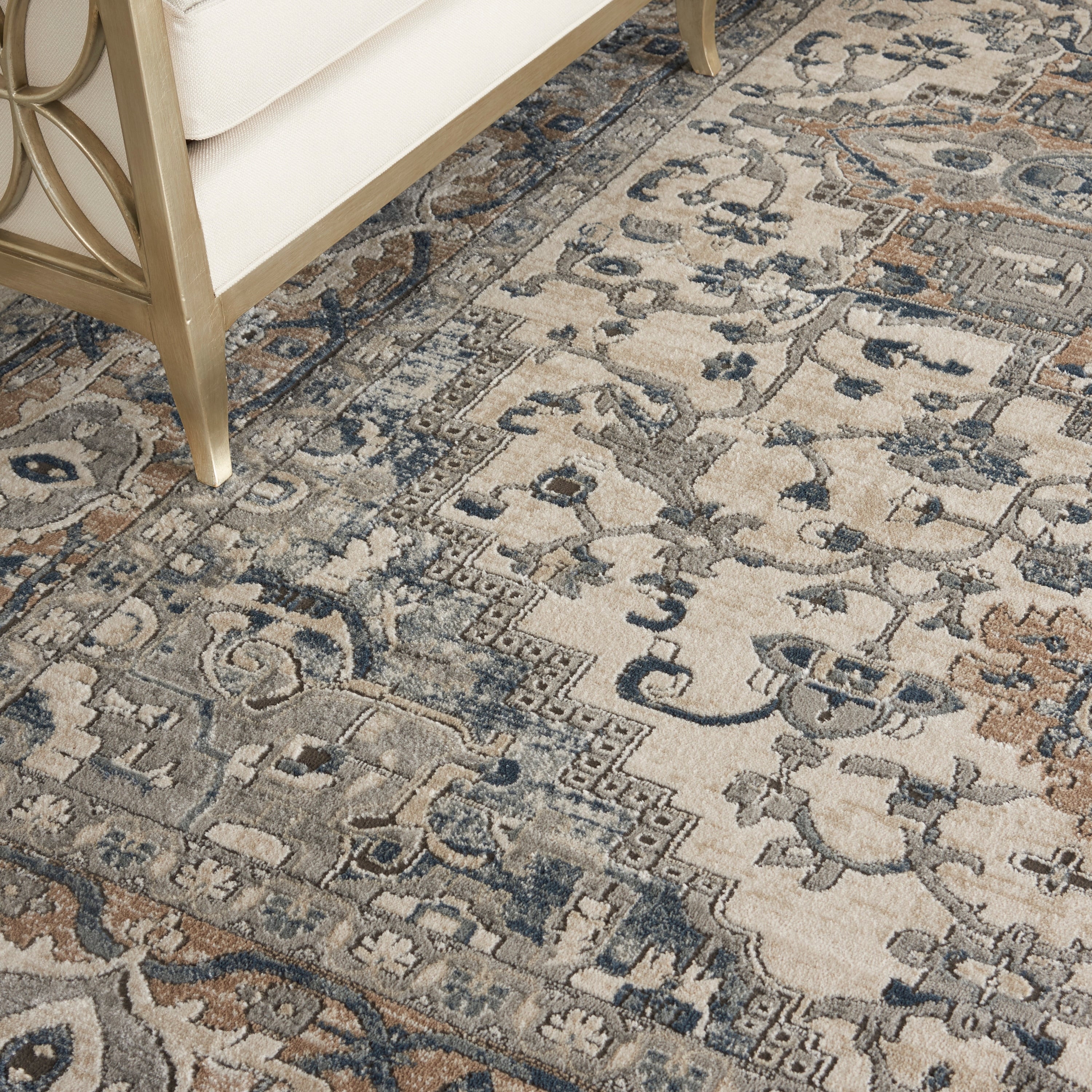 Nourison Concerto Classic Persian Medallion Area Rug.