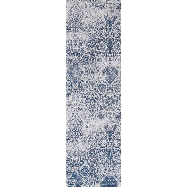 Nourison Damask Distressed Contemporary Area Rug