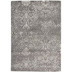 Nourison Damask Distressed Contemporary Area Rug