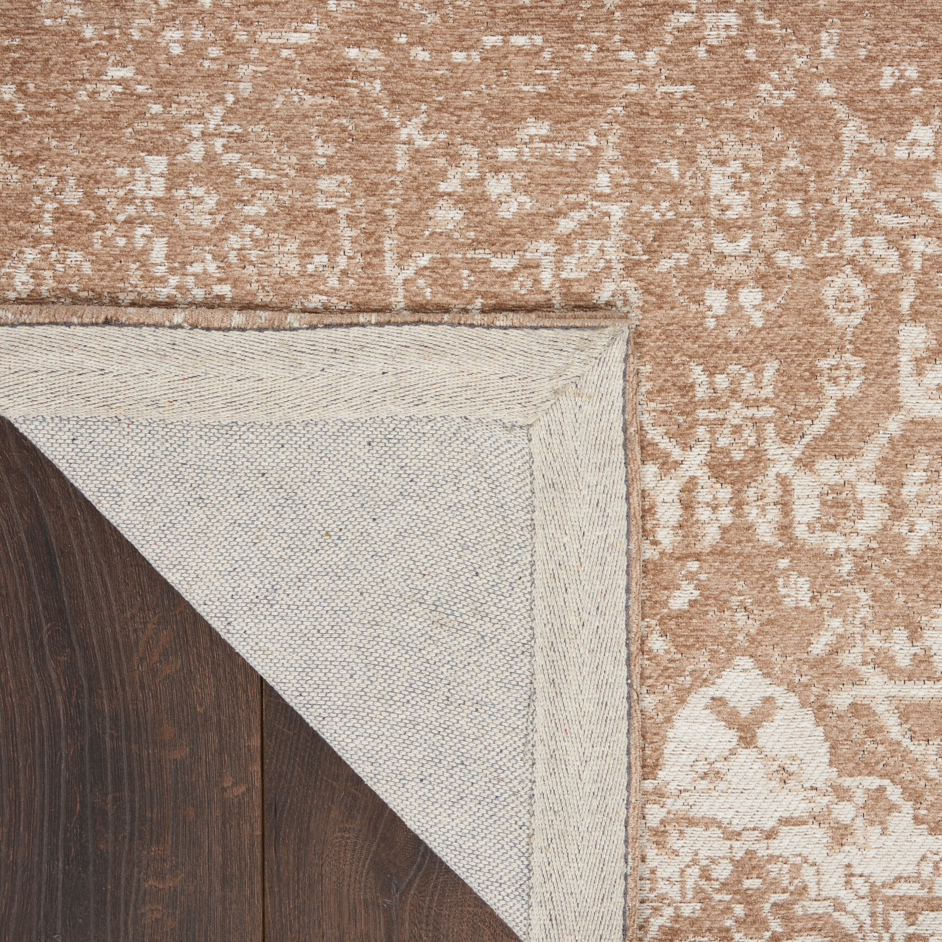 Nourison Damask Distressed Contemporary Area Rug