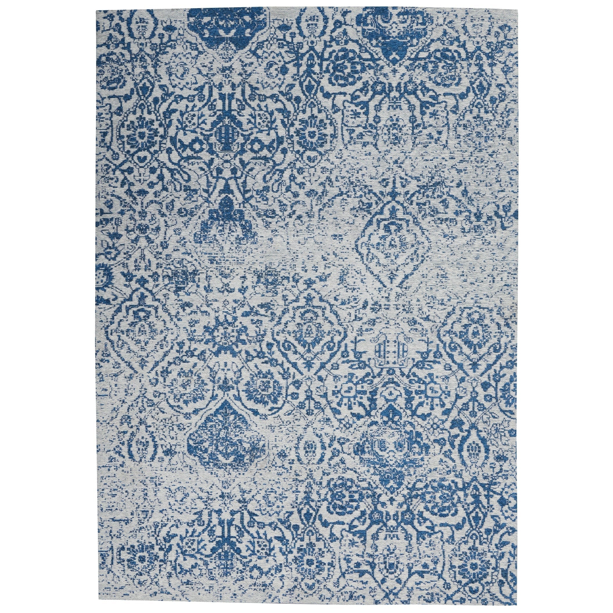 Nourison Damask Distressed Contemporary Area Rug