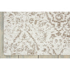 Nourison Damask Distressed Contemporary Area Rug