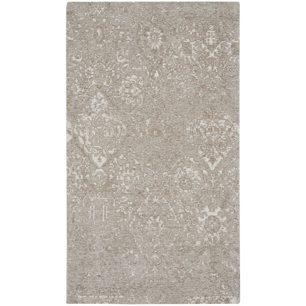 Nourison Damask Distressed Contemporary Area Rug