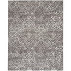 Nourison Damask Distressed Contemporary Area Rug