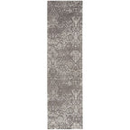 Nourison Damask Distressed Contemporary Area Rug