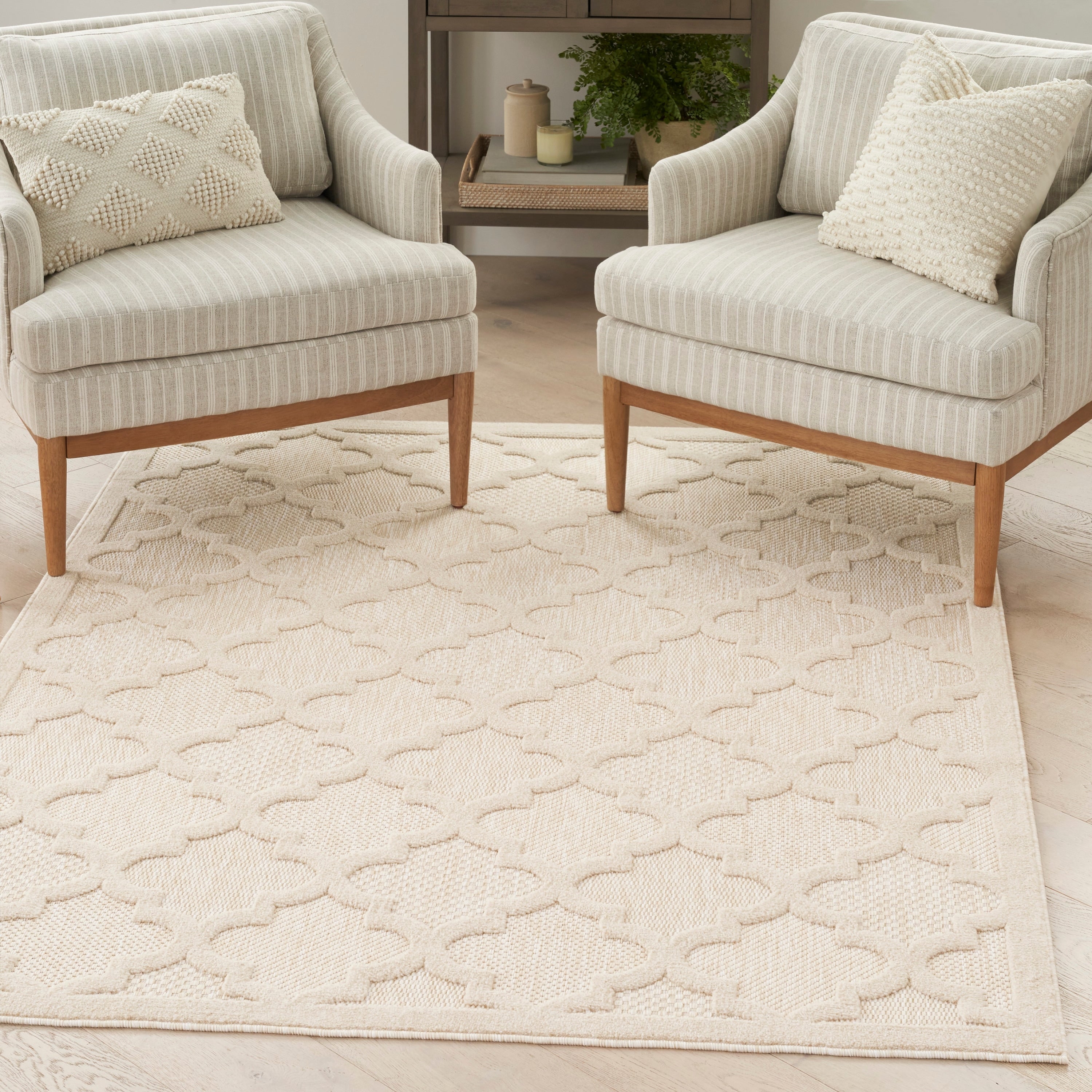 Nourison Easy Care Indoor/Outdoor Moroccan Trellis Area Rug