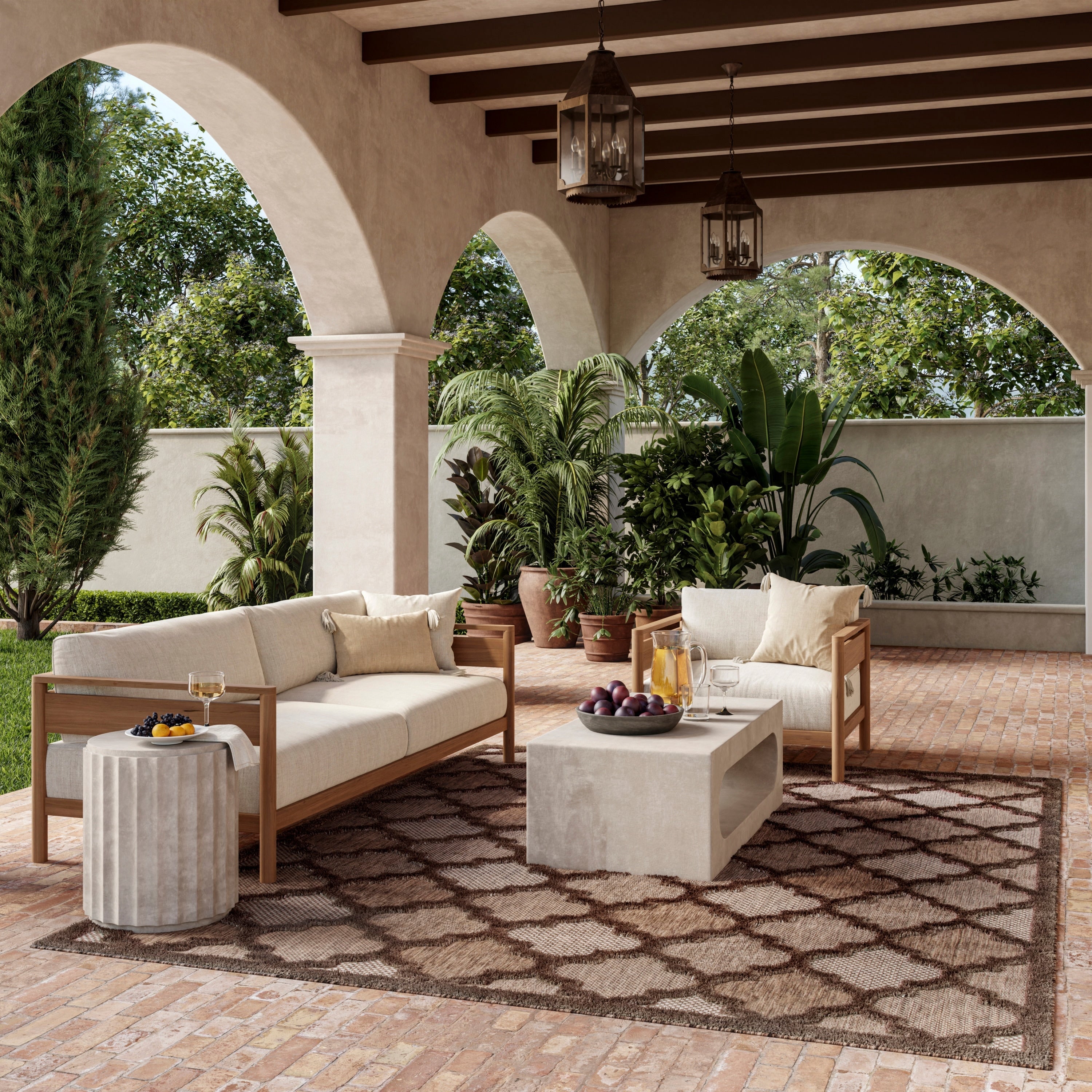 Nourison Easy Care Indoor/Outdoor Moroccan Trellis Area Rug