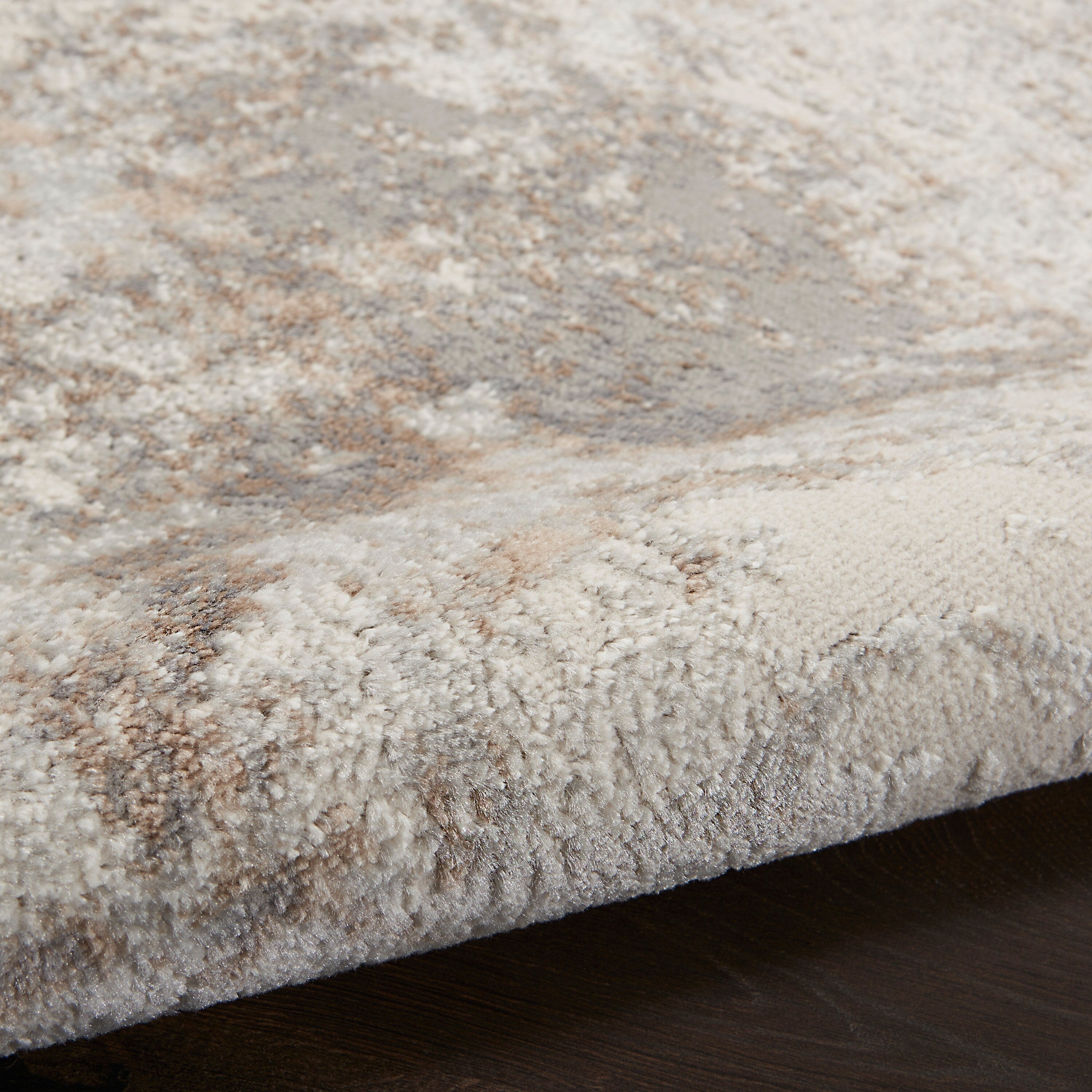 Nourison Elation Modern Abstract Ivory Grey Area Rug