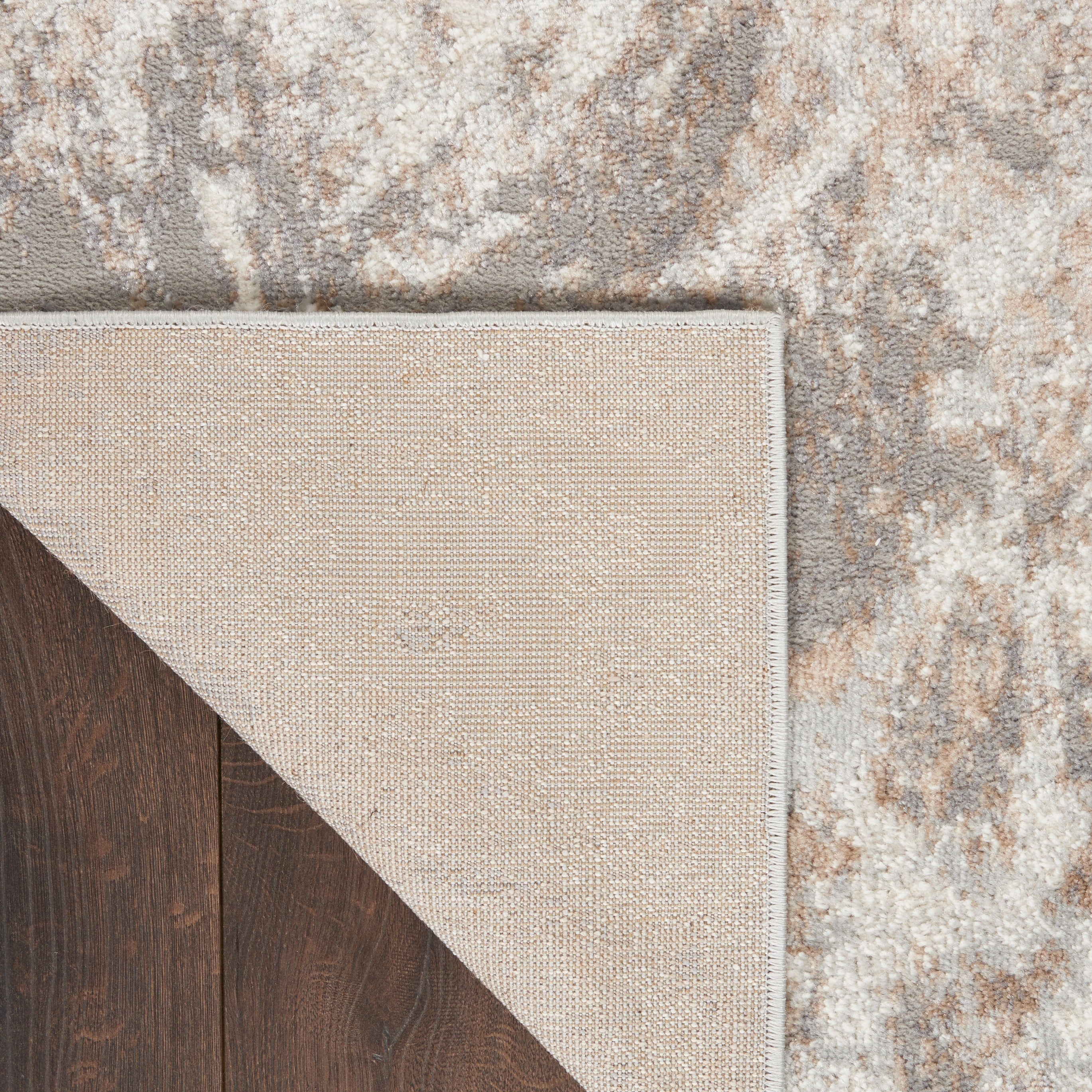 Nourison Elation Modern Abstract Ivory Grey Area Rug