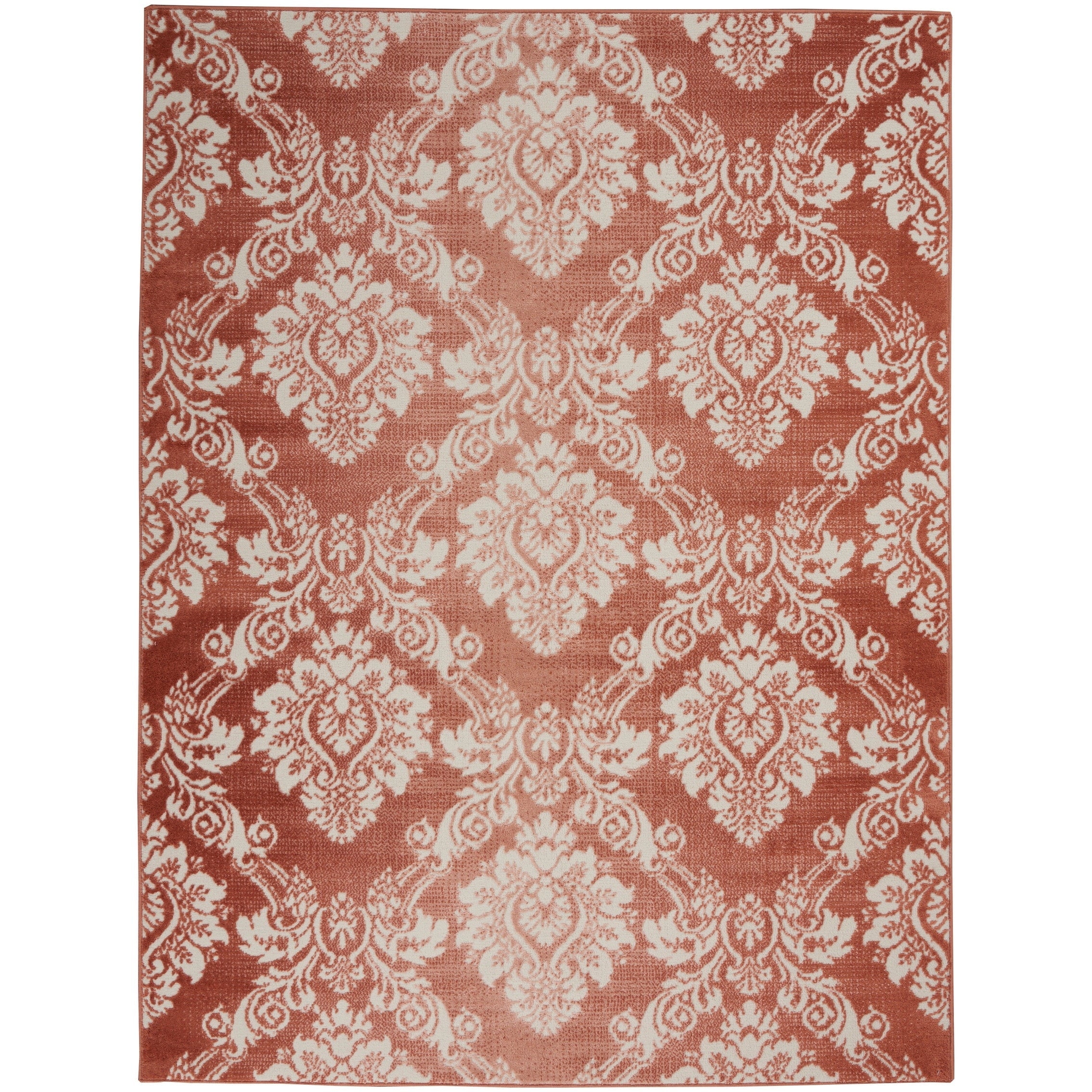 Nourison Elation Damask Pattern French Country Area Rug