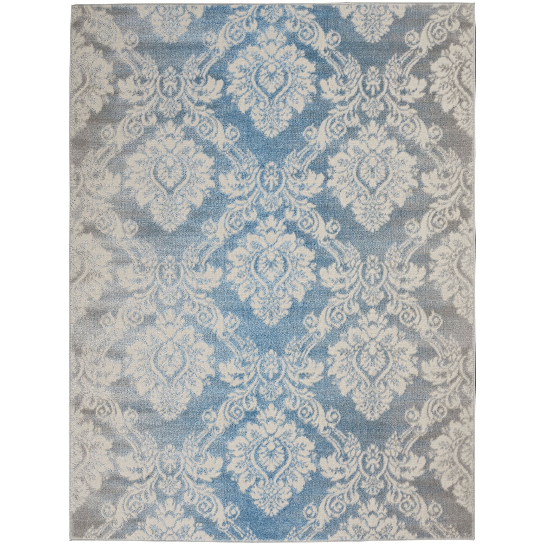 Nourison Elation Damask Pattern French Country Area Rug