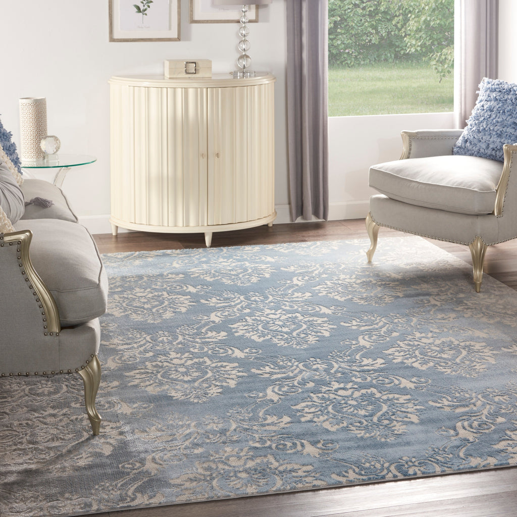 Nourison Elation Damask Pattern French Country Area Rug