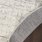 Nourison Emily Indoor only Ivory Grey Abstract Area Rug