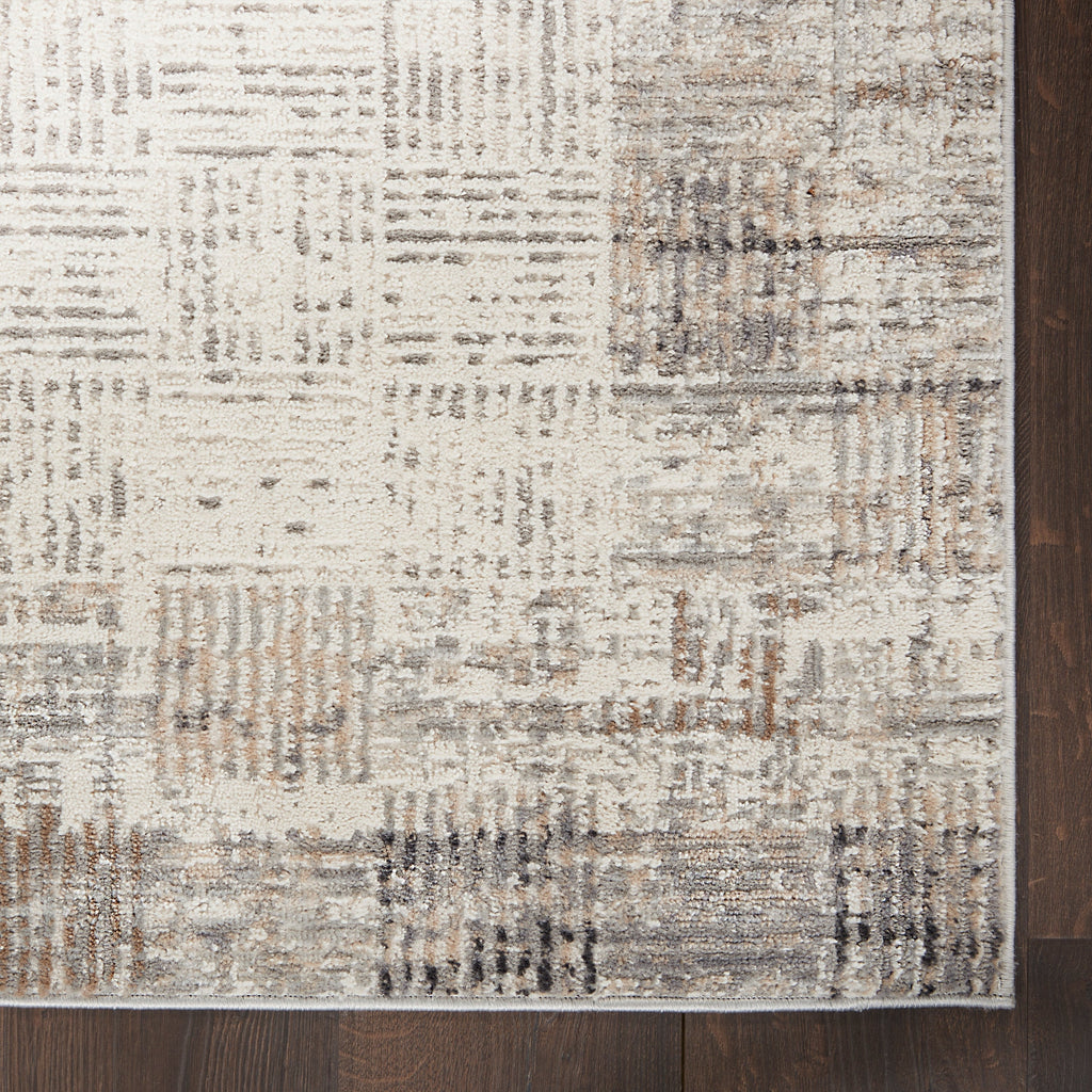 Nourison Emily Indoor only Ivory Grey Abstract Area Rug
