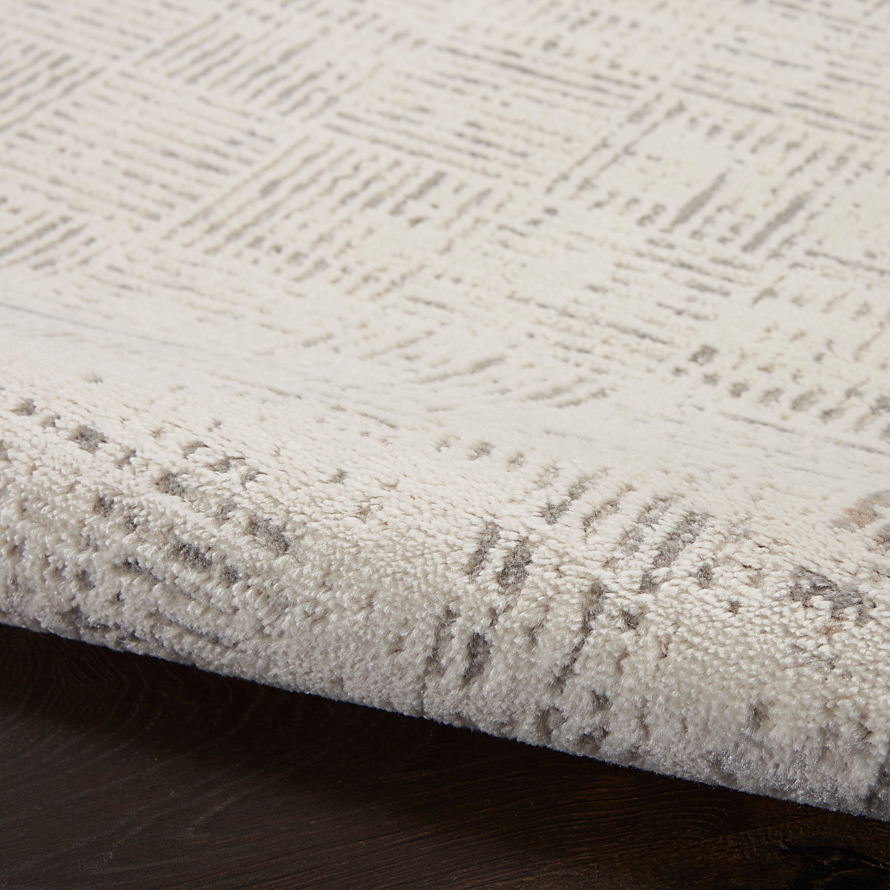 Nourison Emily Indoor only Ivory Grey Abstract Area Rug