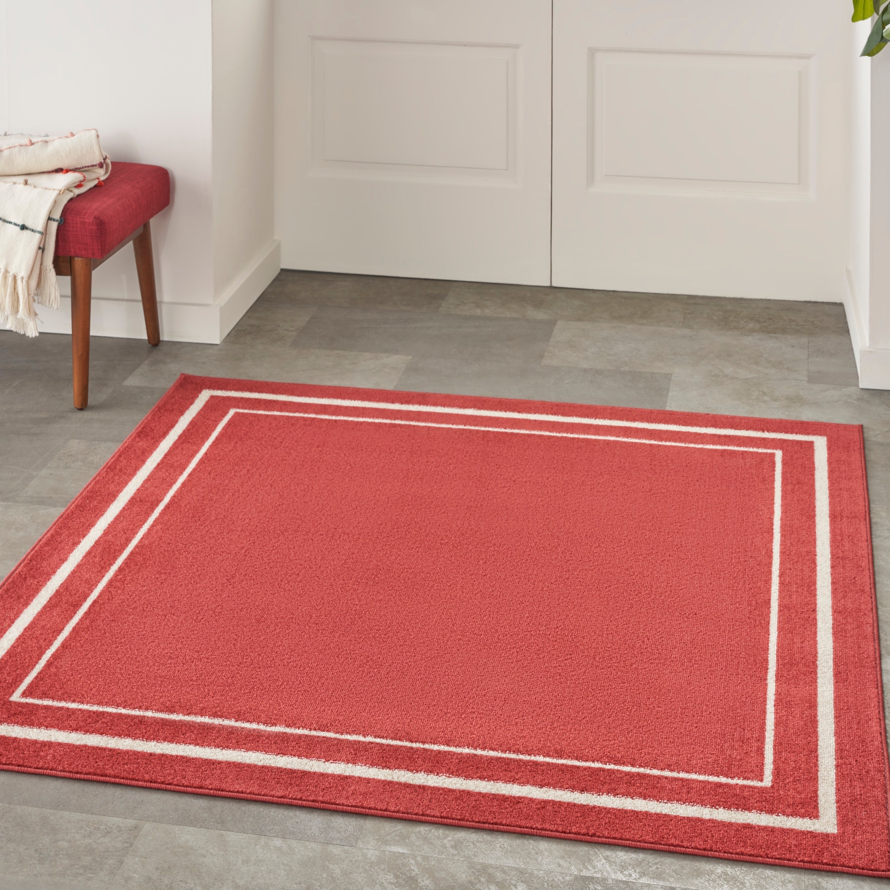 Nourison Essentials Indoor/Outdoor Solid Area Rug