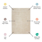 Nourison Essentials Indoor/Outdoor Solid Area Rug