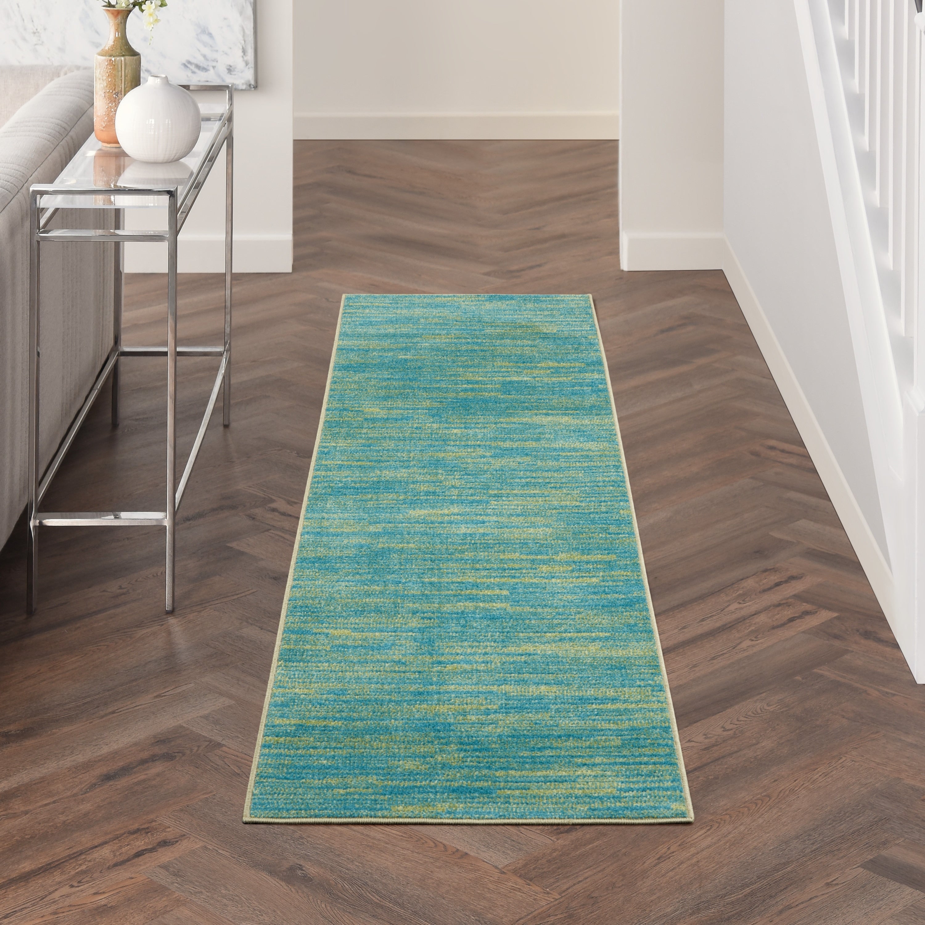 Nourison Essentials Solid Contemporary Indoor/Outdoor Area Rug