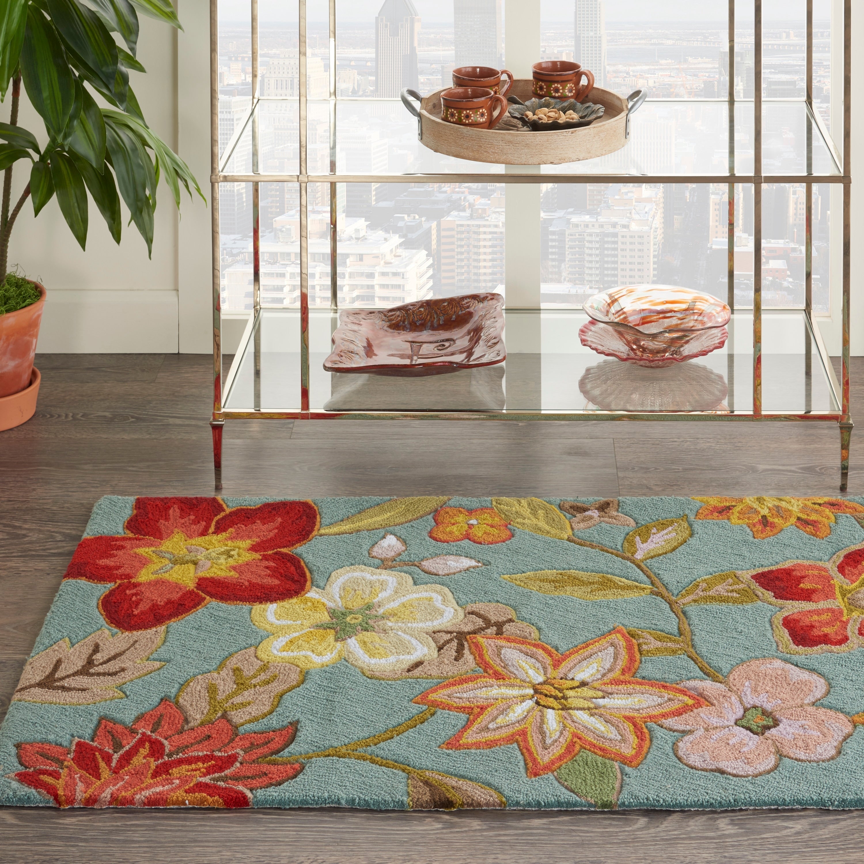 Nourison Fantasy Floral Wildflowers Area Rug