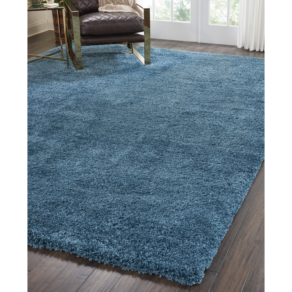 Nourison Malibu Shag Modern Plush Solid Area Rug