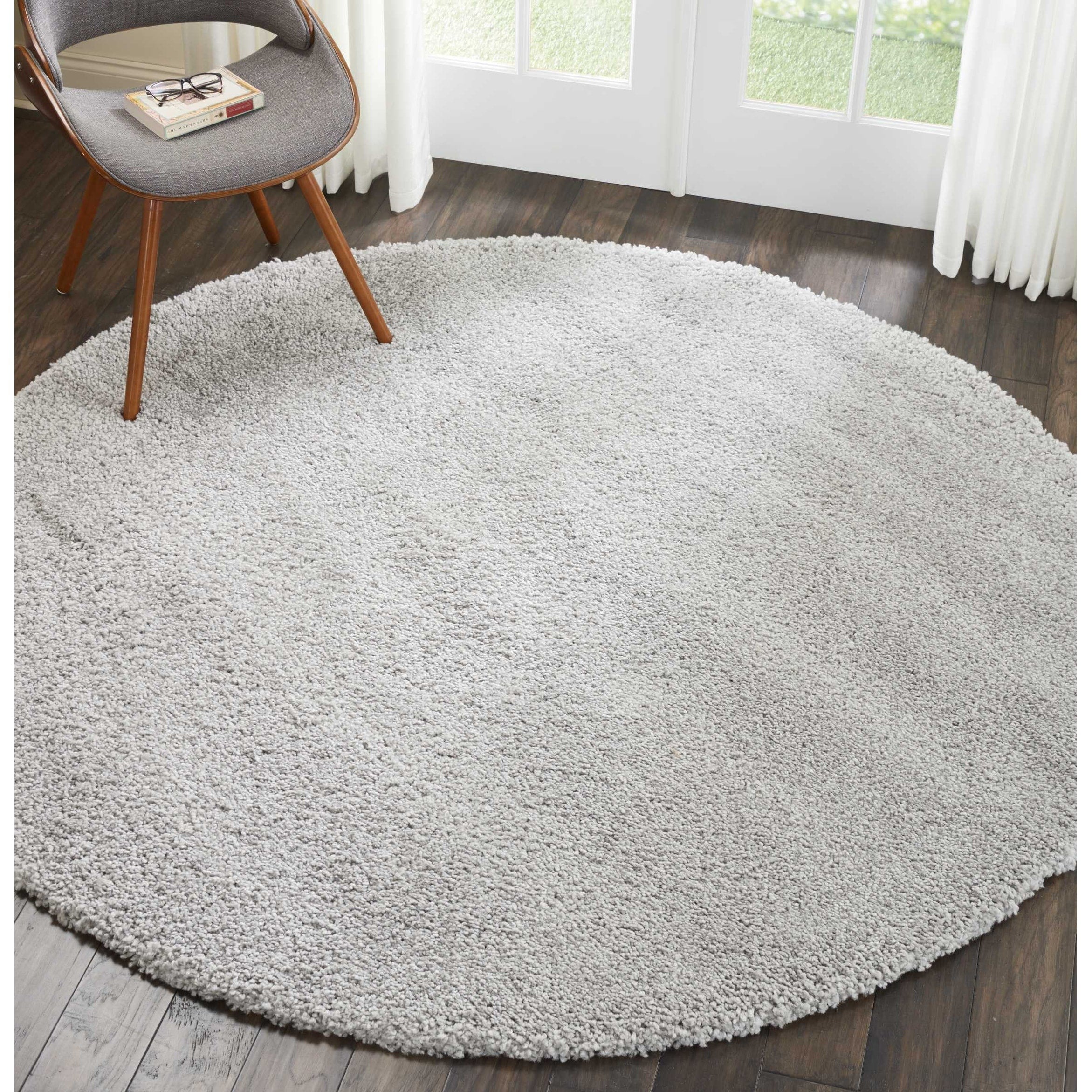 Nourison Malibu Shag Modern Plush Solid Area Rug