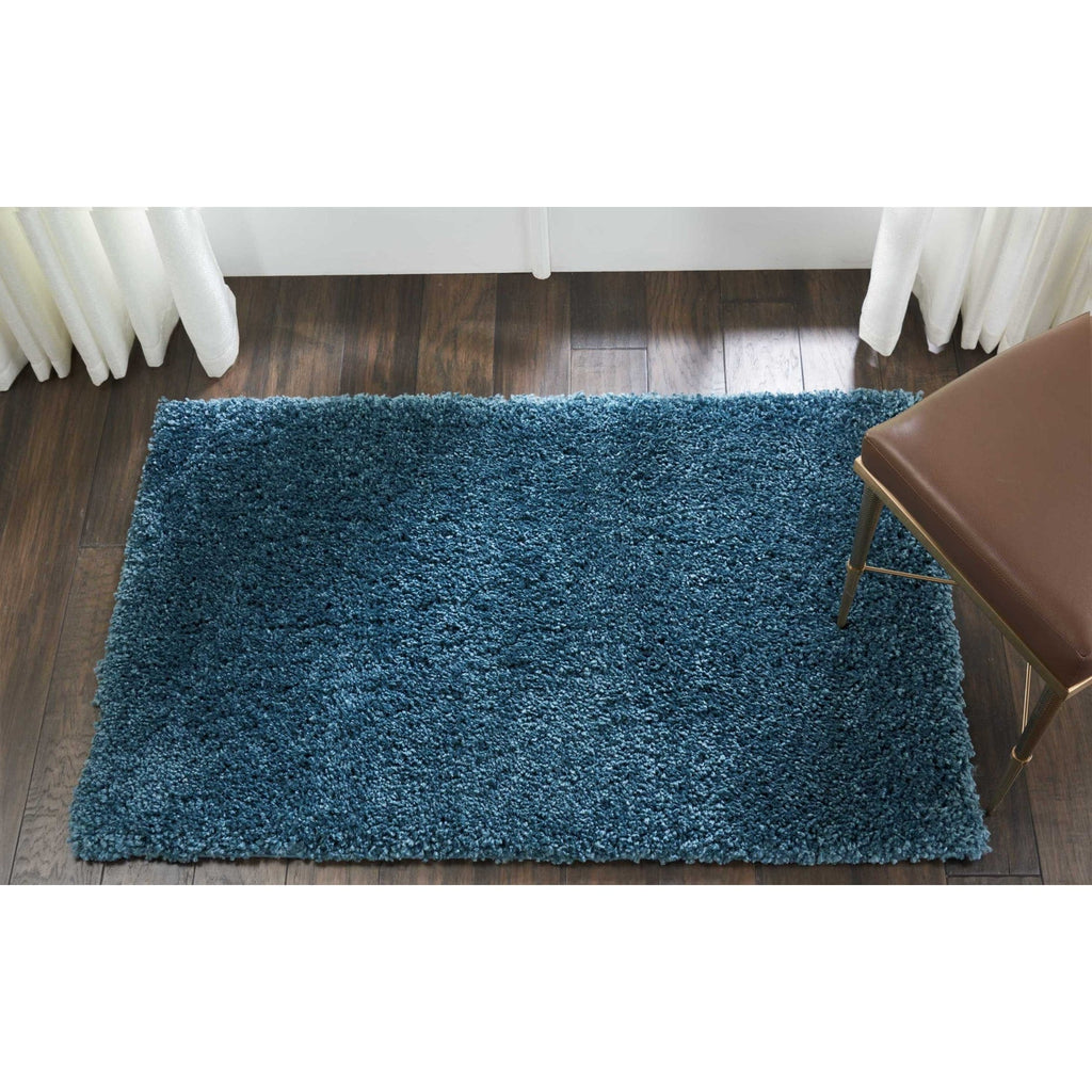 Nourison Malibu Shag Modern Plush Solid Area Rug