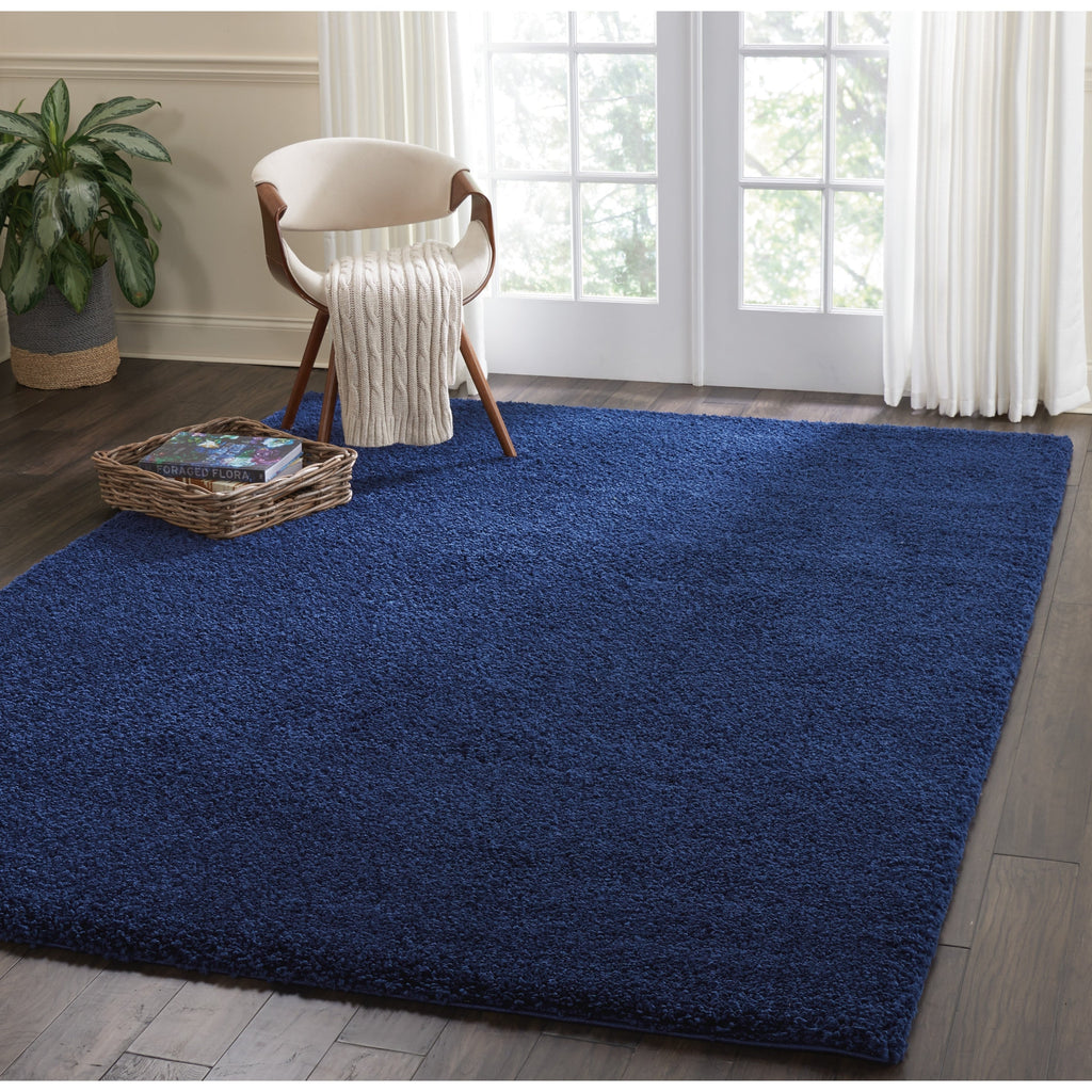 Nourison Malibu Shag Modern Plush Solid Area Rug