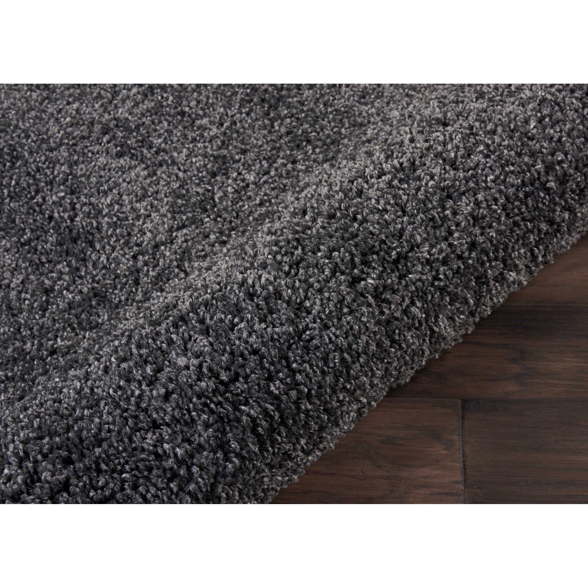 Nourison Malibu Shag Modern Plush Solid Area Rug